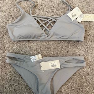 NWT LSpace Grey Bikini